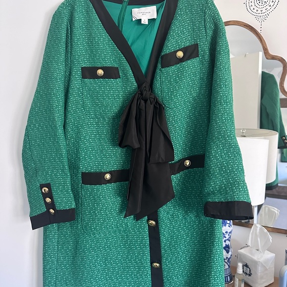 Tuckernuck Green and Black Mini Dress - Picture 2 of 4